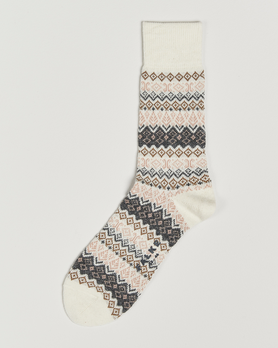 Heren | Ondergoed | Falke | Aspen Fairisle Socks Off White