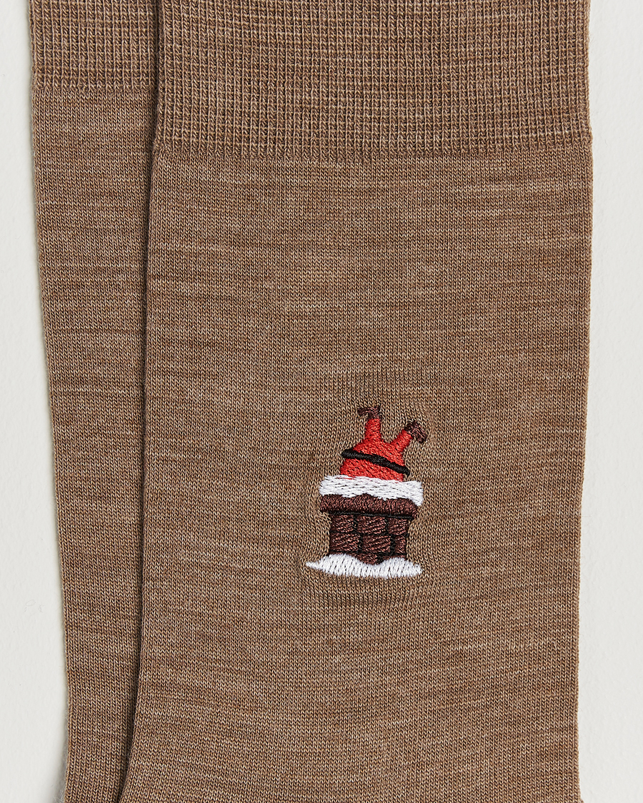 Heren | Ondergoed | Falke | Airport Santa Socks Nutmeg Melange
