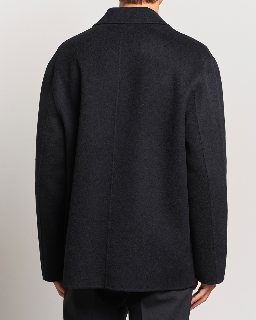 Heren | Jassen | Filippa K | Double Faced Wool Peacoat Black