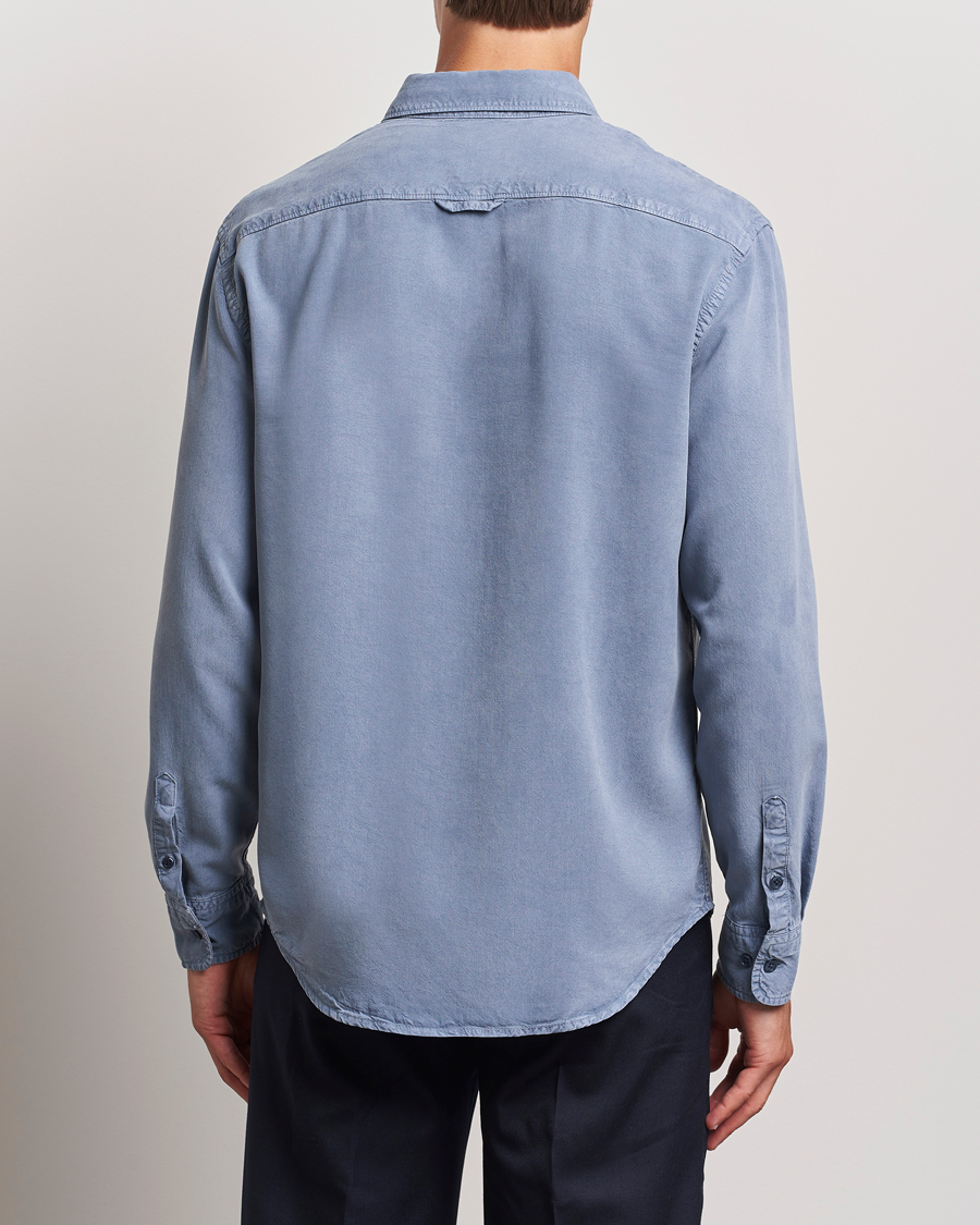 Heren | Overhemden | Filippa K | Zachary Lyocell Shirt Grey Blue