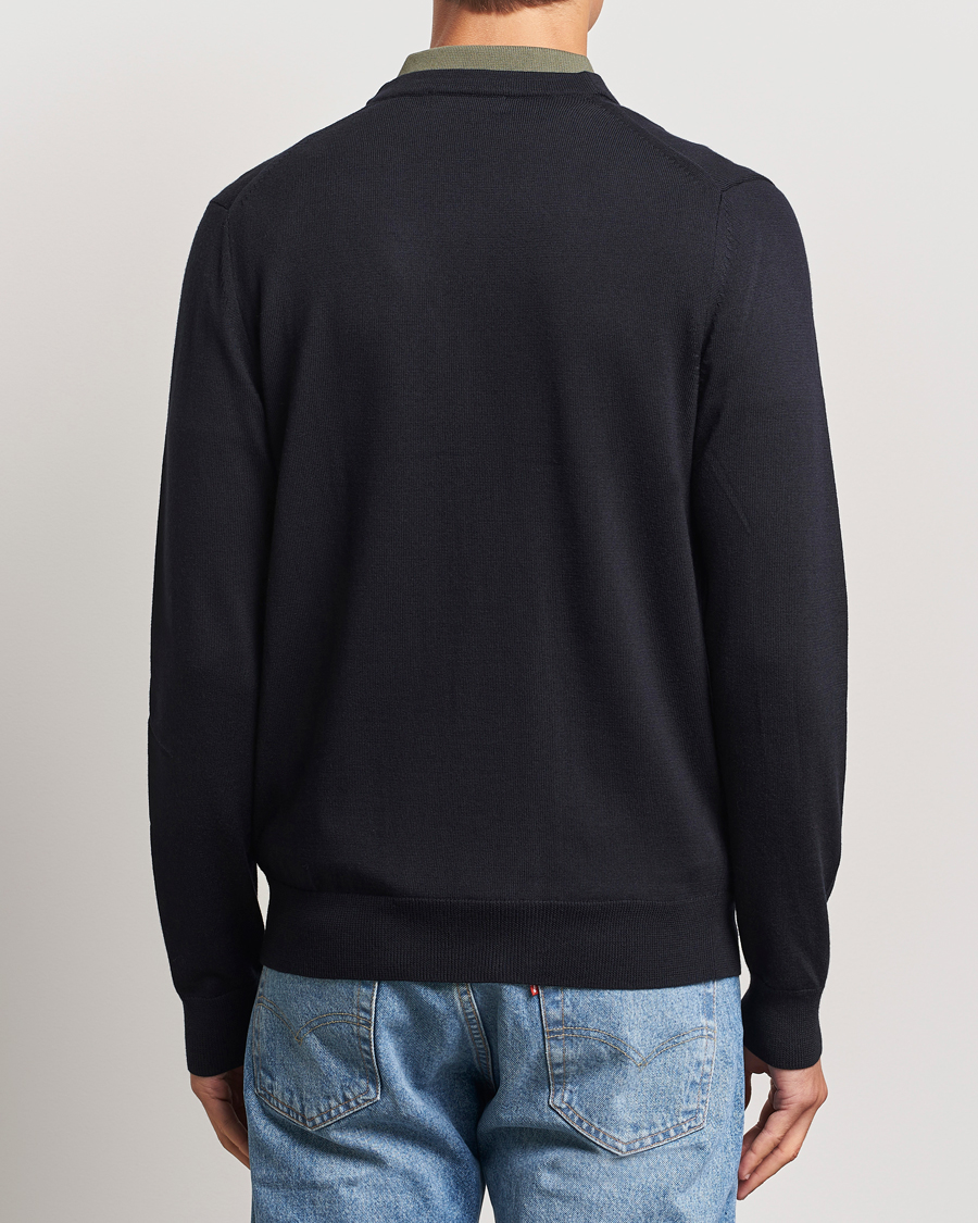 Heren | Truien | Fred Perry | Classic Cardigan Navy