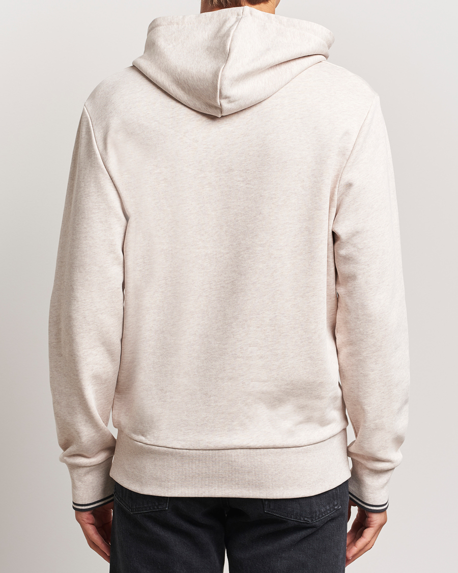 Heren | Truien | Fred Perry | Tipped Hoodie Oatmeal Melange