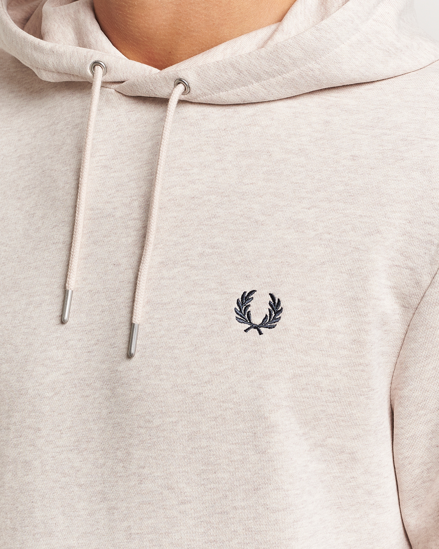 Heren | Truien | Fred Perry | Tipped Hoodie Oatmeal Melange