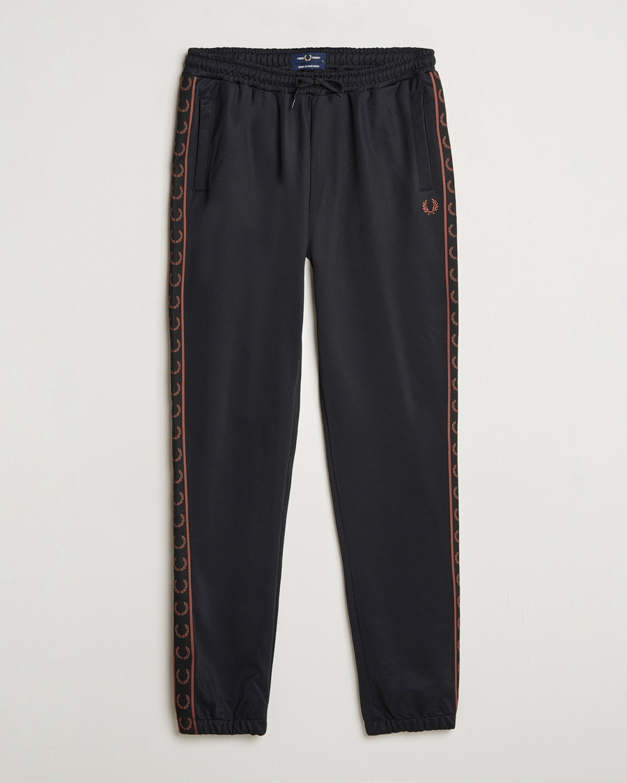 Heren | Broeken | Fred Perry | Taped Track Pants Black