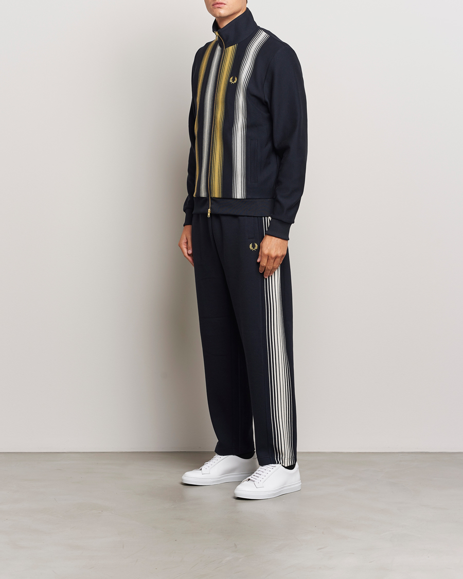 Heren | Broeken | Fred Perry | Ombre Striped Track Pants Navy