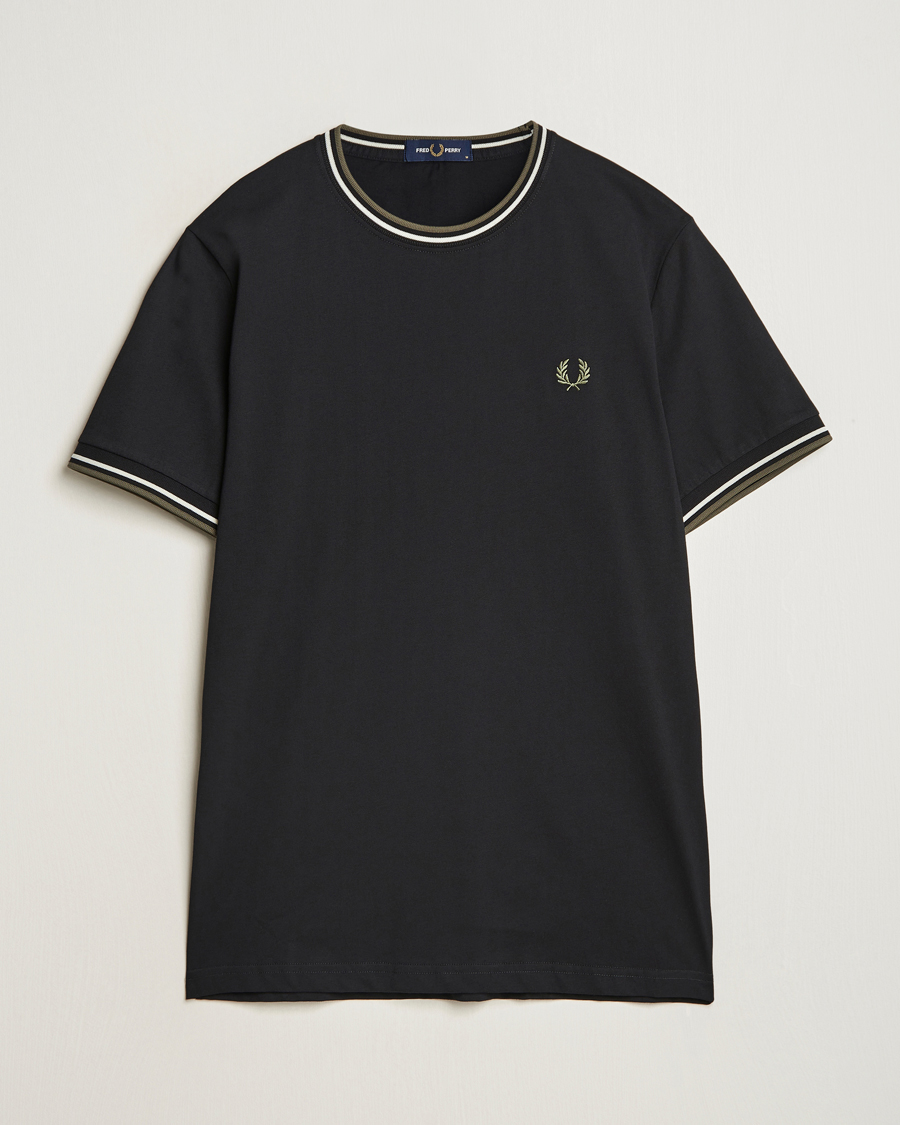 Heren | T-shirts | Fred Perry | Twin Tipped T-Shirt Black