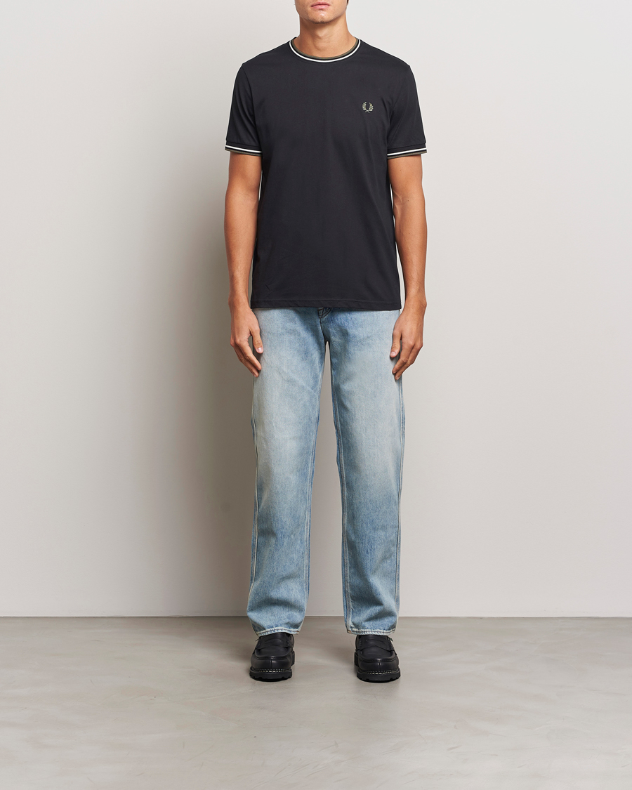 Heren | T-shirts | Fred Perry | Twin Tipped T-Shirt Black