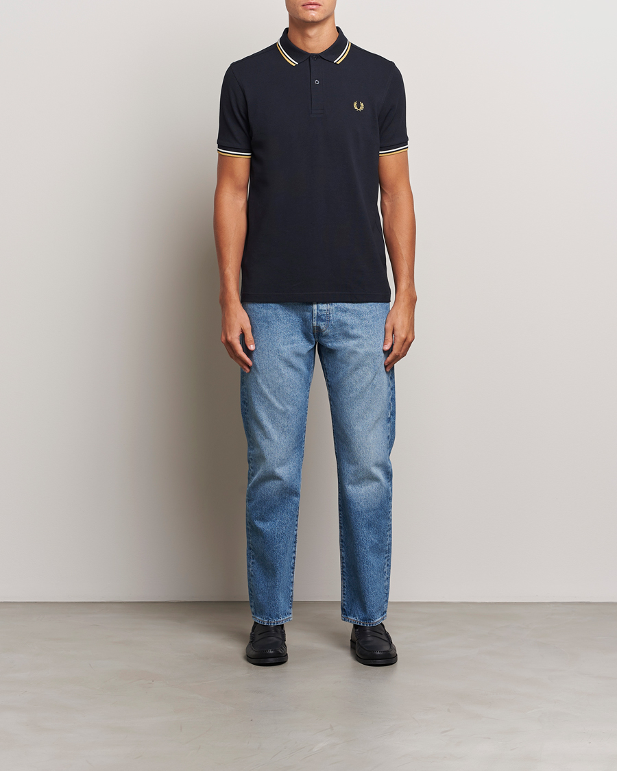 Heren | Polo's | Fred Perry | Twin Tipped Shirt Navy