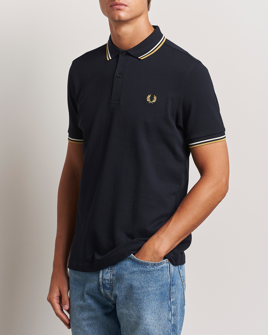 Heren | Polo's | Fred Perry | Twin Tipped Shirt Navy