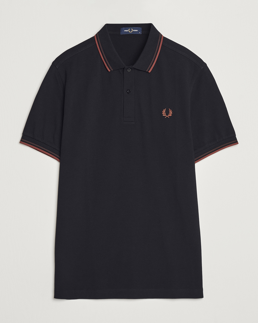 Heren | Polo's | Fred Perry | Twin Tipped Shirt Black