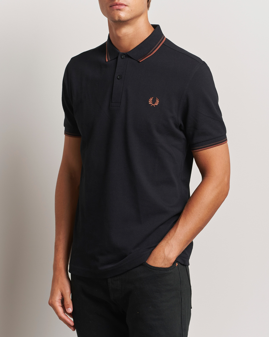 Heren | Polo's | Fred Perry | Twin Tipped Shirt Black