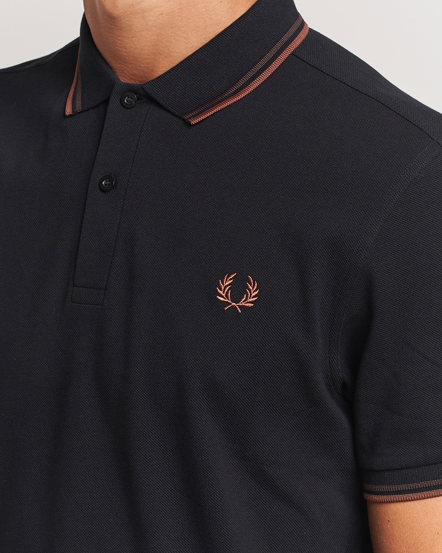 Heren | Polo's | Fred Perry | Twin Tipped Shirt Black