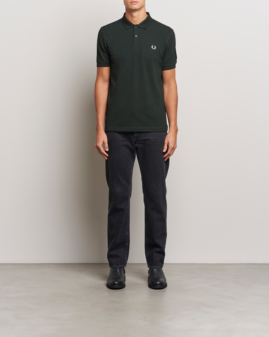 Heren | Polo's | Fred Perry | Plain Polo Shirt Night Green