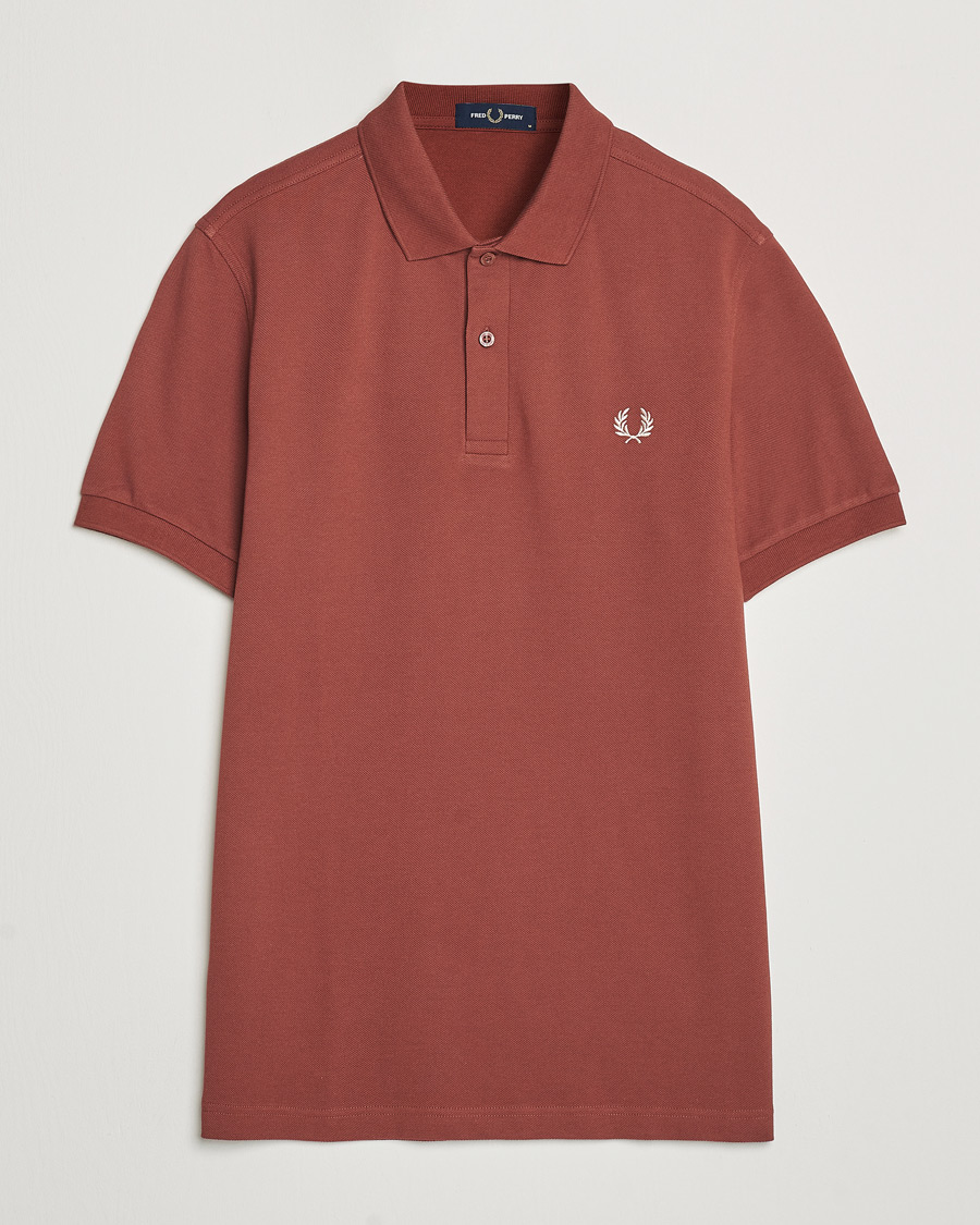 Heren | Polo's | Fred Perry | Plain Polo Shirt Whiskey Brown