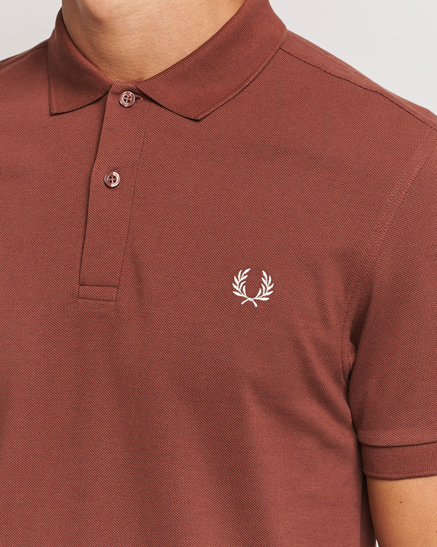 Heren | Polo's | Fred Perry | Plain Polo Shirt Whiskey Brown