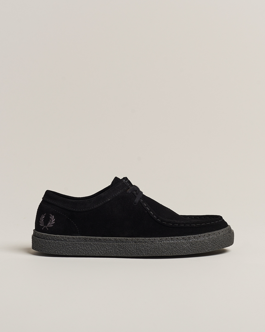 Heren | Derby schoenen | Fred Perry | Dawson Low Suede Shoe Black