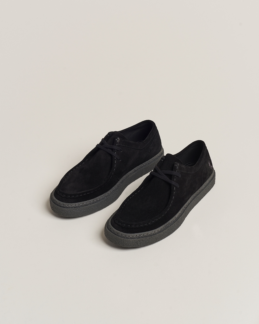 Heren | Derby schoenen | Fred Perry | Dawson Low Suede Shoe Black