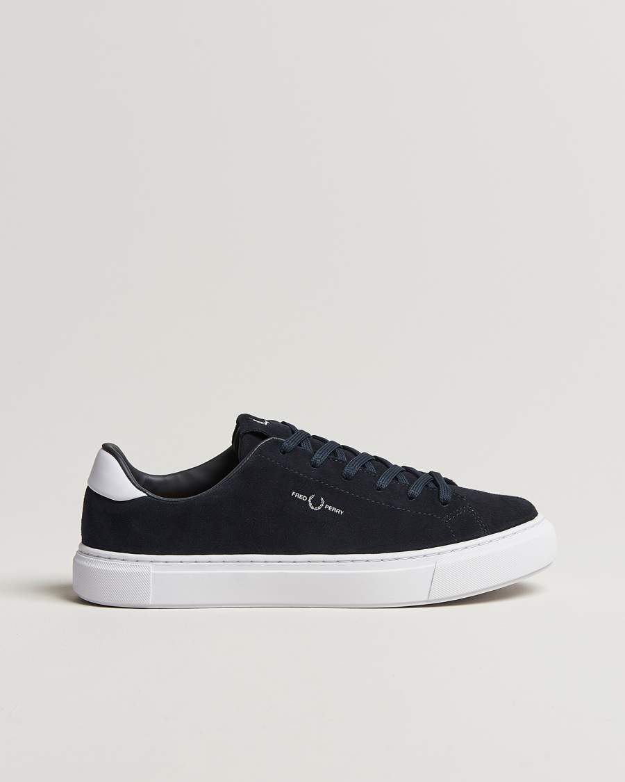 Heren | Fred Perry B71 Suede Sneaker Navy | Fred Perry | B71 Suede Sneaker Navy