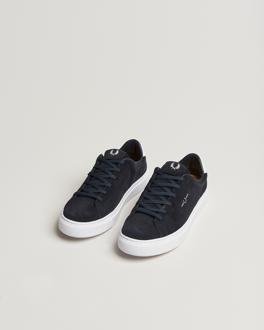 Heren | Fred Perry B71 Suede Sneaker Navy | Fred Perry | B71 Suede Sneaker Navy