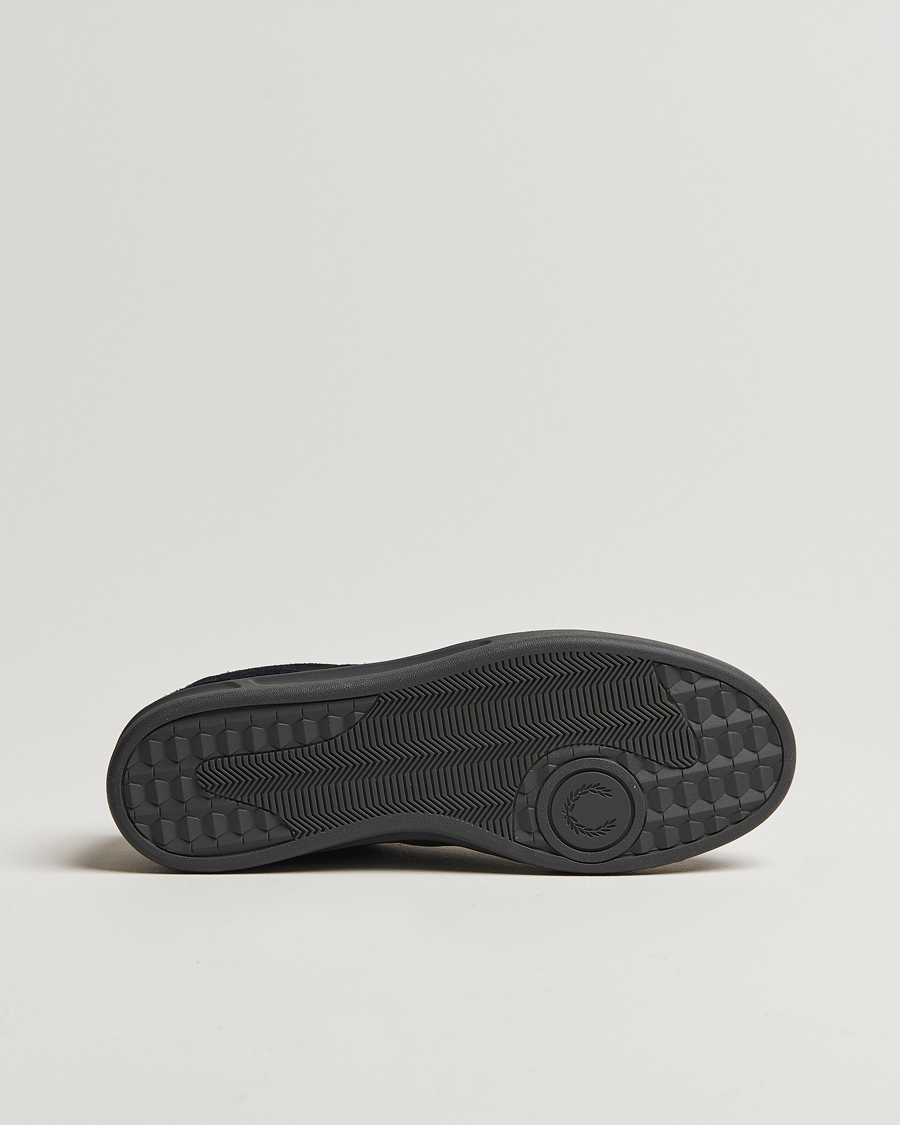 Heren | Fred Perry B4 Suede Sneaker Black | Fred Perry | B4 Suede Sneaker Black