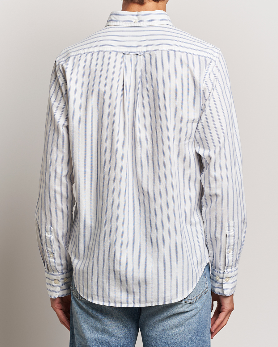 Heren | Overhemden | GANT | Archive Oxford Stripe Shirt Egg Shell