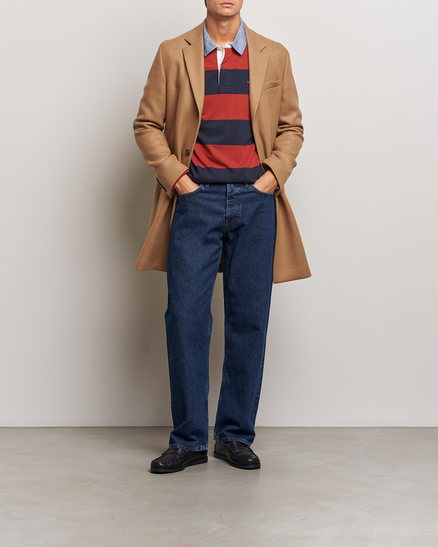 Heren | Jassen | GANT | Classic Wool Coat Mustard Beige