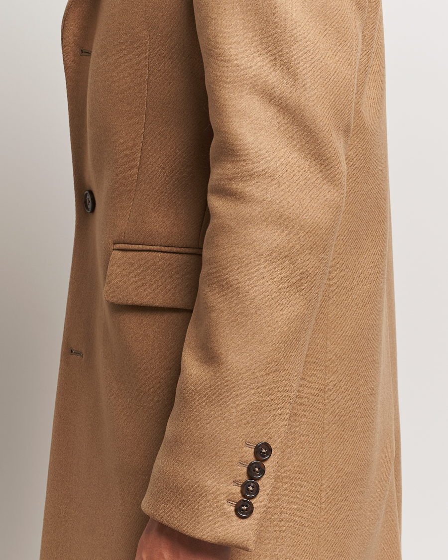 Heren | Jassen | GANT | Classic Wool Coat Mustard Beige