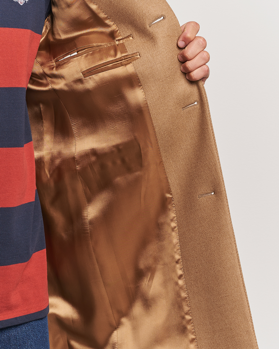 Heren | Jassen | GANT | Classic Wool Coat Mustard Beige