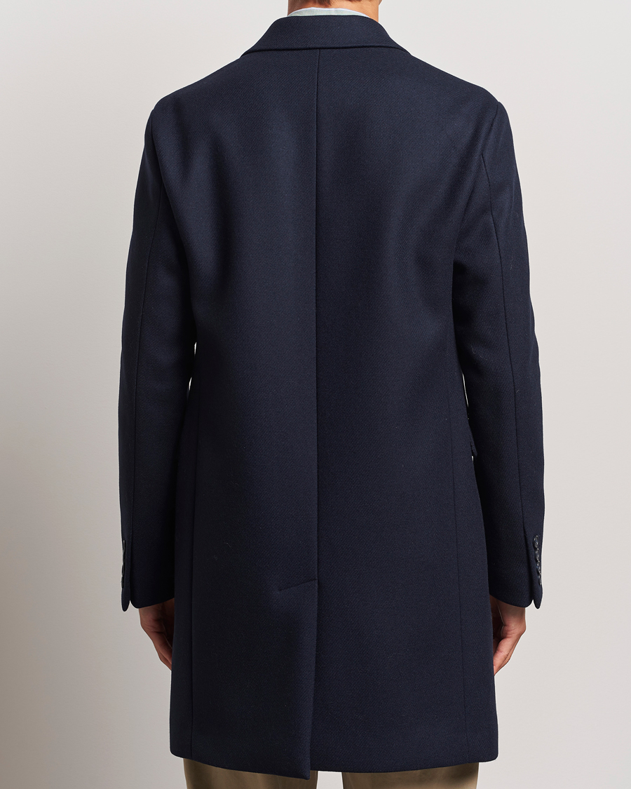 Heren | Jassen | GANT | Classic Wool Coat Night Blue