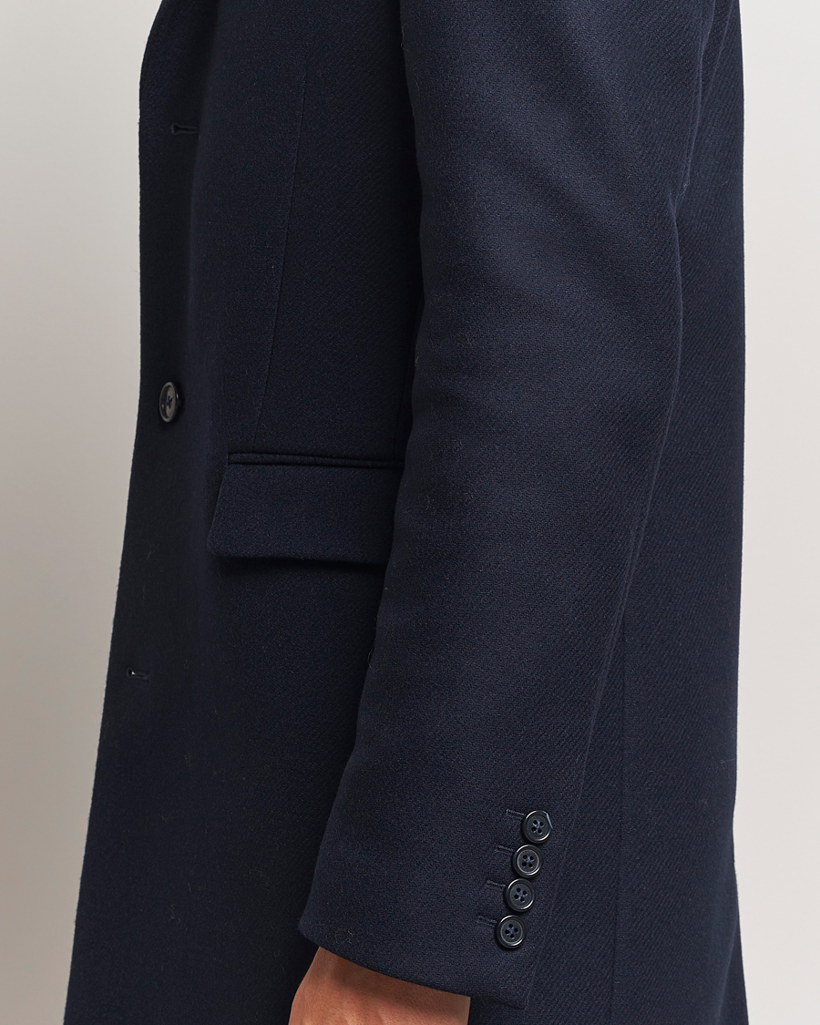 Heren | Jassen | GANT | Classic Wool Coat Night Blue