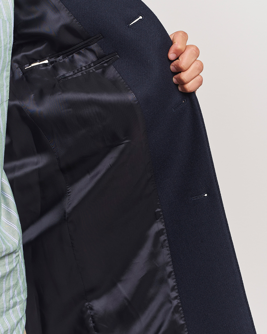 Heren | Jassen | GANT | Classic Wool Coat Night Blue