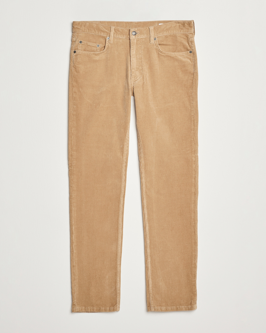 Heren | Broeken | Gant | Cord 5-Pocket Jeans Dark Khaki