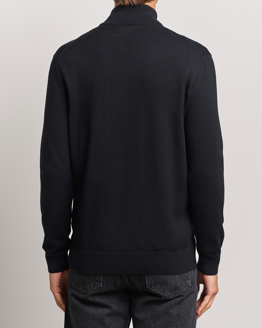 Heren | Truien | GANT | Cotton Full Zip Cardigan Black