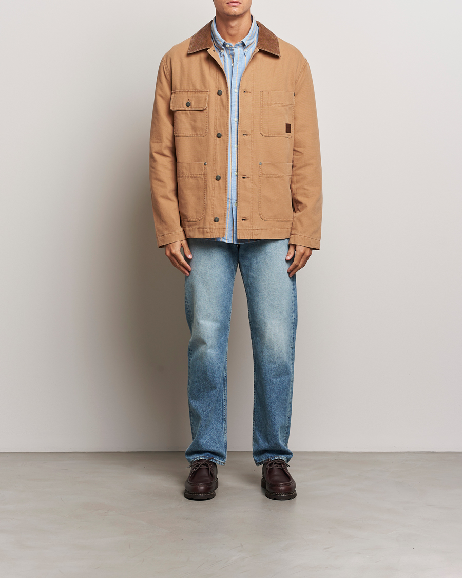 Heren | Jassen | GANT | Cotton Work Jacket Roasted Walnut