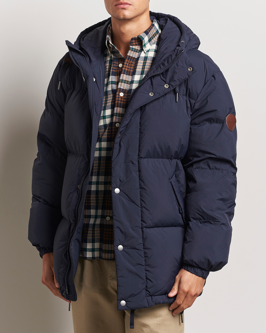 Heren | Jassen | GANT | Expedition Down Puffer Evening Blue