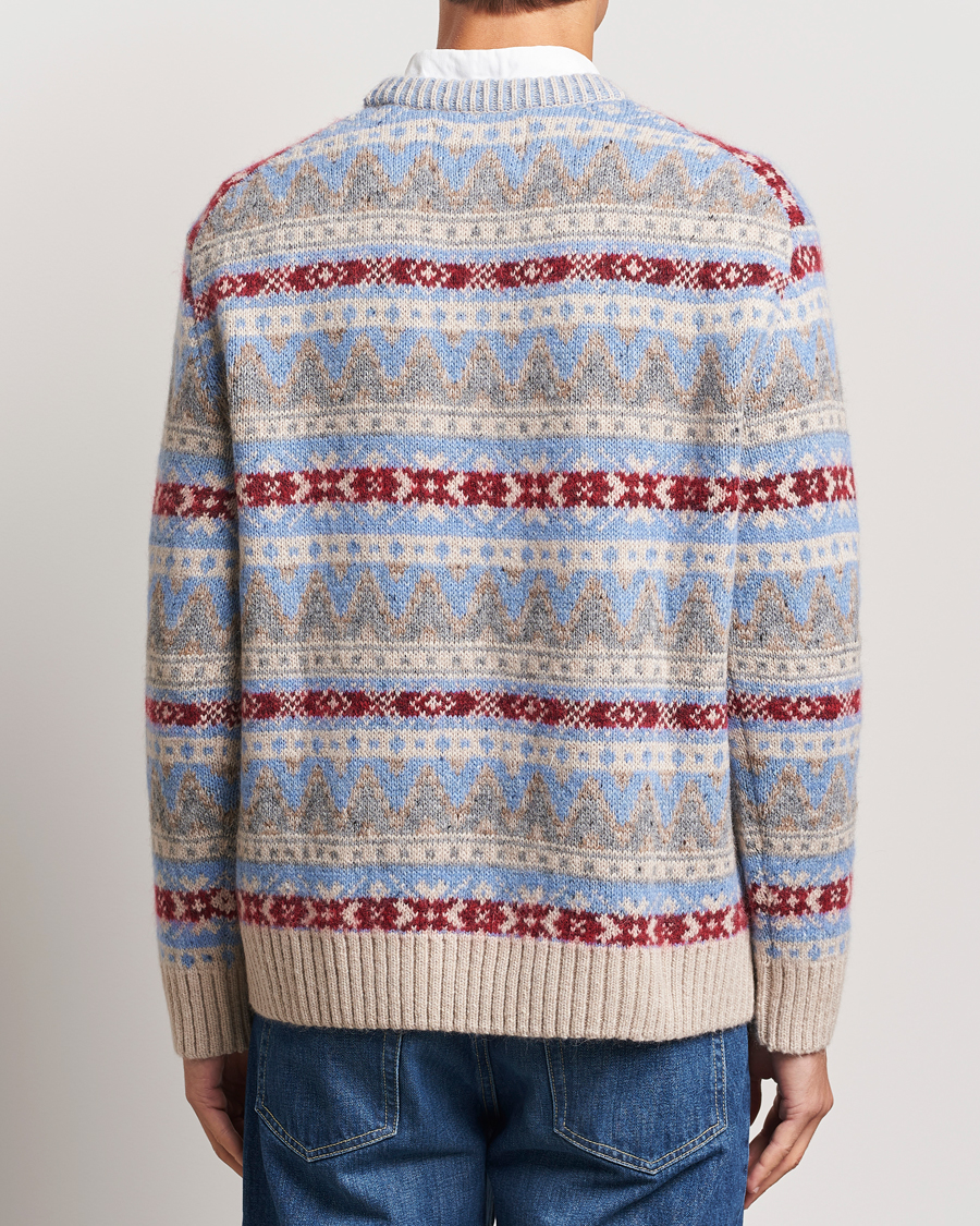 Heren | Truien | GANT | Fair Isle Crew Neck Clear Sky