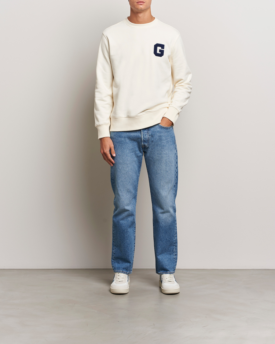 Heren | Truien | GANT | G Graphic Sweatshirt Cream