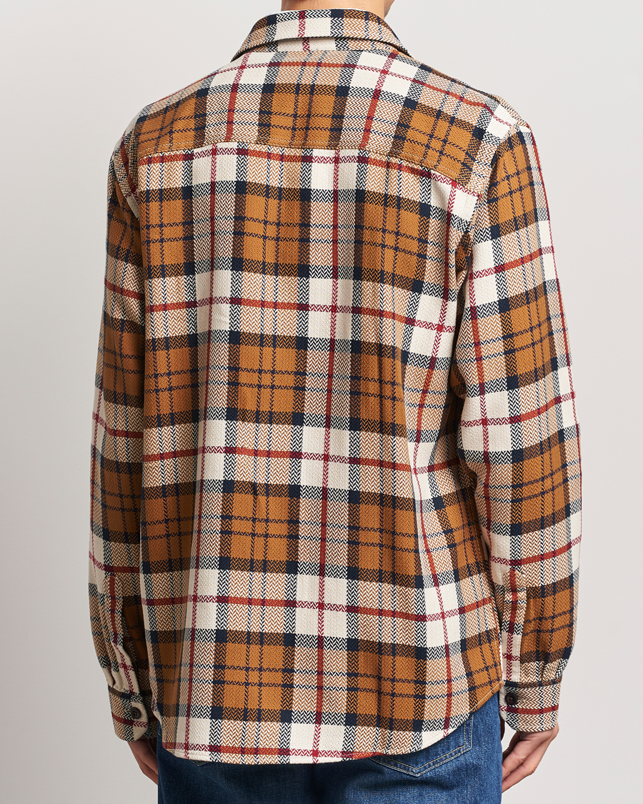 Heren | Overhemden | GANT | Herringbone Checked Overshirt Warm Earth