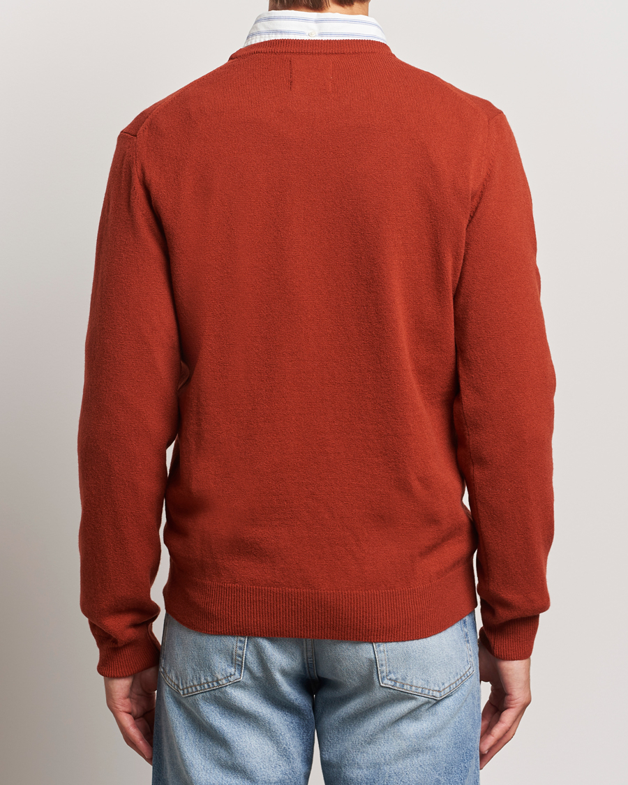Heren | Truien | GANT | Lambswool Crew Neck Pullover Iron Red