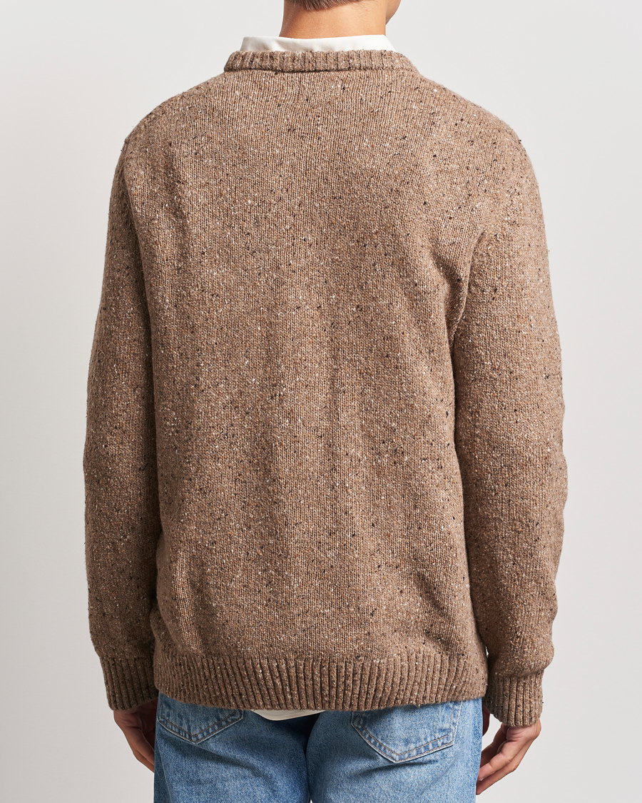 Heren | Truien | GANT | Neps Wool Crew Neck Brown Melange
