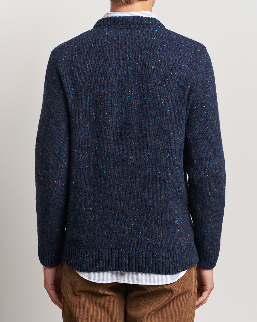 Heren | Truien | GANT | Neps Wool Crew Neck Evening Blue