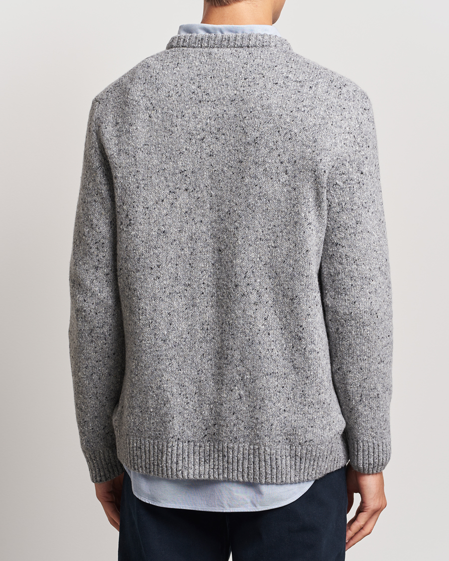 Heren | Truien | GANT | Neps Wool Crew Neck Grey Melange