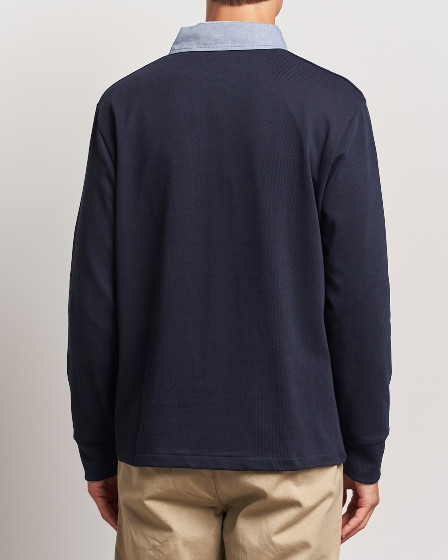 Heren | Truien | GANT | Original Solid Heavy Rugger Evening Blue