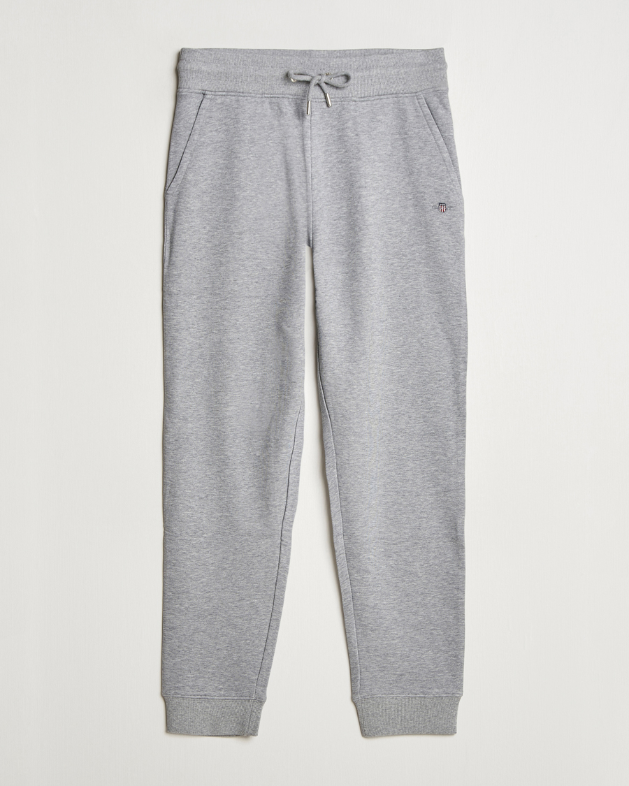 Heren | Broeken | GANT | Original Sweatpant Grey Melange