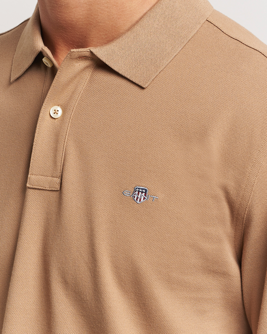 Heren | Truien | GANT | Regular Shield Pique Polo Warm Khaki
