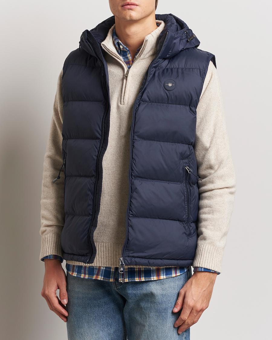 Heren | Jassen | GANT | The Active Cloud Vest Evening Blue