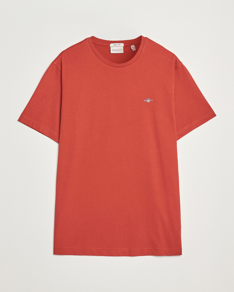 Heren | T-shirts | GANT | The Original T-Shirt Iron Red