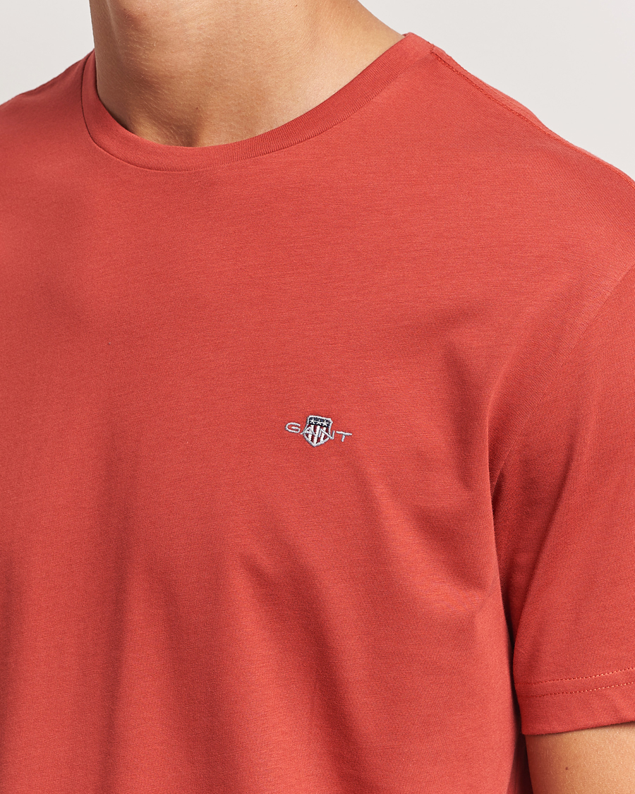 Heren | T-shirts | GANT | The Original T-Shirt Iron Red