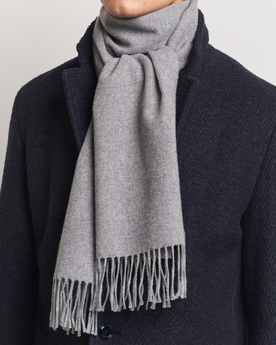 Heren | GANT Wool Scarf Grey Melange | GANT | Wool Scarf Grey Melange