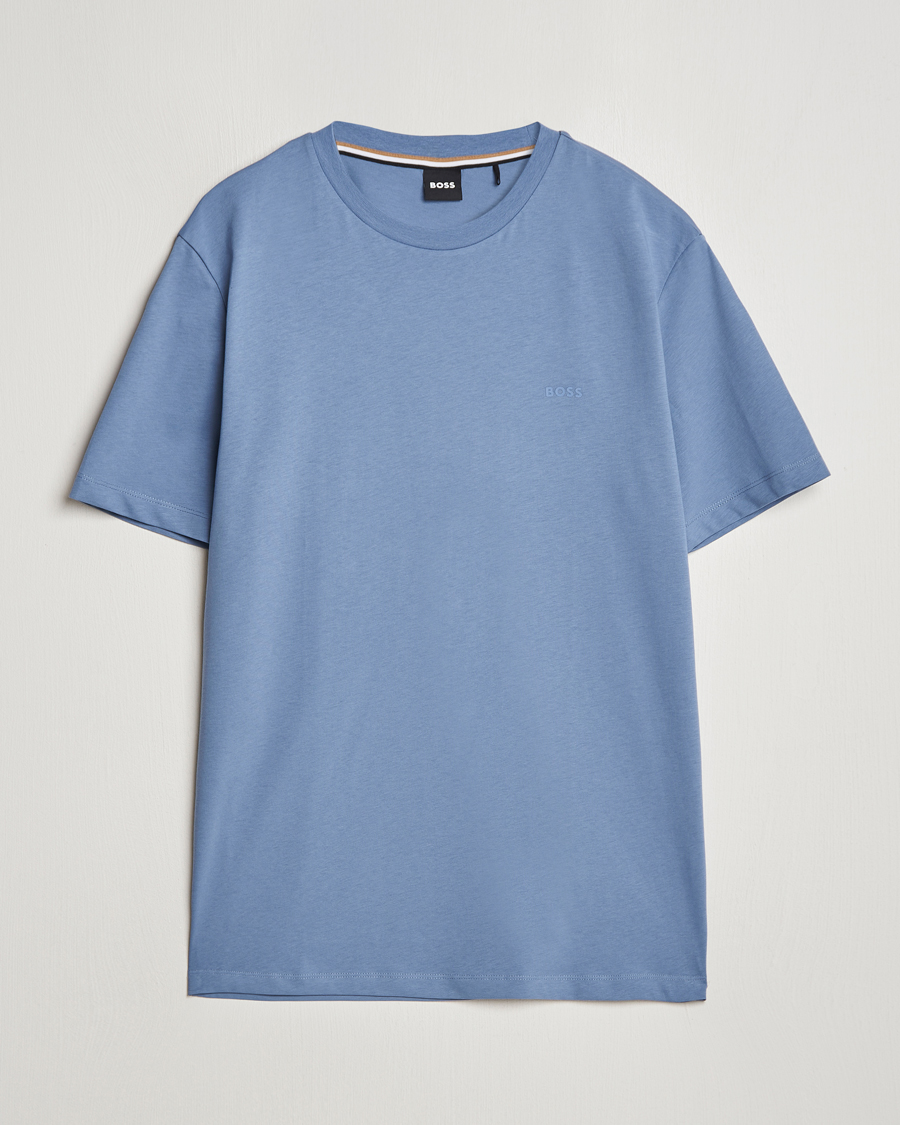 Heren | T-shirts | BOSS BLACK | Thompson T-Shirt Open Blue